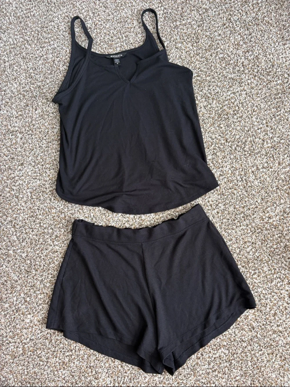 NEW Athleta Wind Down Sleep Set Black Medium - Picture 3 of 6